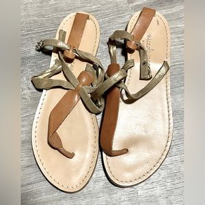❤️3/$15❤️Niccolo Vacari Italian Leather Sandals Size 9.5